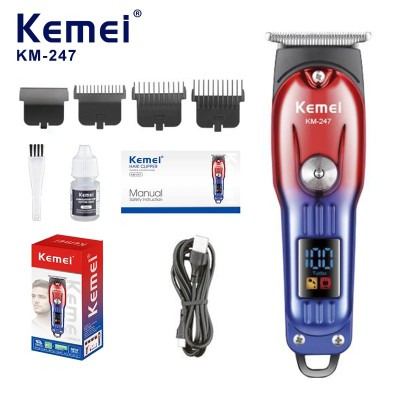 🔥 Kemei KM-247 Professional Hair Trimmer-✂️ এখন ঘরেই পান সেলুনের মতো পারফেক্ট হেয়ার কাট ও দাড়ি ট্রিমিং